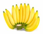 Bunch Of Banana Isolated On The White Background Stock Photo