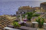 Beautiful Ancient Town Monemvasia Stock Photo