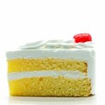 Cake Slice Isolated Stock Photo