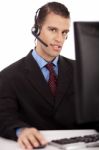 Customer Care Assistant Stock Photo