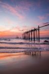 Old Wooden Bridge Stock Photo