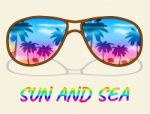 Sun And Sea Shows Summer Holiday Or Vacation Stock Photo