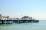 Worthing, West Sussex/uk - April 20 : View Of Worthing Pier In W Stock Photo