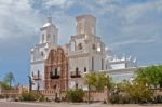 Mission San Xavier Del Bac Stock Photo