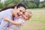 Happy Mother And Daughter Stock Photo