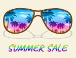 Summer Sale Represents Hot Offers And Savings Stock Photo