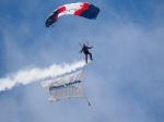 Royal Navy Parachute Team Stock Photo