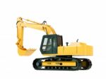 Excavator Isolated Stock Photo