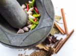 Condiment Preparation Stock Photo