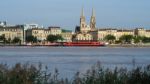 View Across The River Garonne From Stalingrad Stock Photo