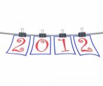 Happy New Year 2012 Stock Photo