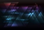 Dark Rainbow Abstract Triangle Overlap Background Stock Photo