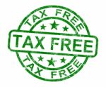 Tax Free Stamp Stock Photo