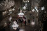 Wieliczka Salt Mine Near Krakow Stock Photo