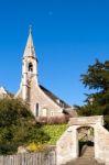 View Of Clifton Hampden Church On A Sunny Spring Day Stock Photo