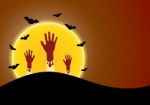 Halloween Zombie Hand  Stock Photo