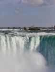 Background With An Amazing Niagara Waterfall Stock Photo