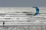 Kite Surfer At Winchelsea Stock Photo