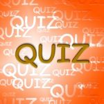 Quiz Words Represents Questions And Answers Puzzle Stock Photo