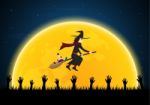 Halloween Poison Bottle Graveyard Witch Zombie Hand Background Stock Photo