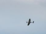 Spitfire Mk X1x Ps915 The Last One Produced Flying Over Dunsfold Stock Photo