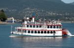 Constitution Paddle Steamer Cruising Along The Outer Harbour In Stock Photo