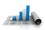 Business Graph On Chart Stock Photo