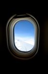 View Out Of Window Of Airbus Stock Photo