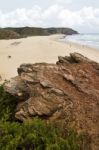 Beautiful Coastline Of Sagres Stock Photo