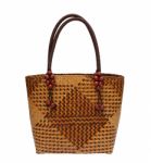 Wicker Bag Isolated Stock Photo