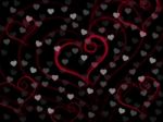 Background Heart Means Valentine Day And Backdrop Stock Photo