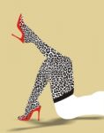 Stockings With Cheetah Pattern Stock Photo