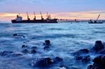 Cargo Ship Stock Photo