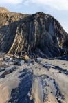 Coastline Area Of Sagres, Portugal Stock Photo