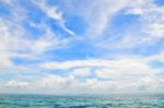 Blue Sky And Sea Stock Photo