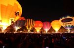 Thai New Year Balloon Festival Stock Photo