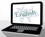 English Language Represents Britain Languages And Text Stock Photo