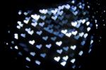 Bokeh - Hearts Stock Photo