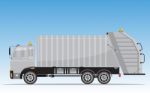 Garbage Truck  Illustration Stock Photo