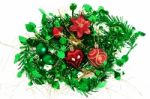 Christmas Decoration On White Background Stock Photo