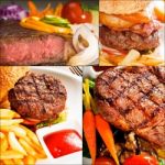 Beef Dishes Collage Stock Photo