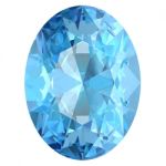 Aquamarine On White Background Stock Photo