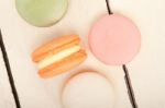 Colorful French Macaroons Stock Photo