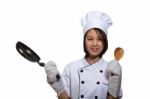 Female Cook Stock Photo