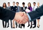 Business People Shaking Hands Stock Photo