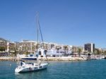 Marbella, Andalucia/spain - May 4 : Yacht Sailing Into The Marin Stock Photo