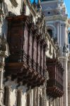 Plaza De Armas, Architecture Detail, Lima, Capital Of Peru Stock Photo