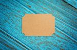 Brown Paper Business Card Stock Photo