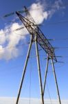 Electric Pylons Stock Photo