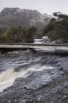 Lake Lilla In Cradle Mountain, Tasmania Stock Photo